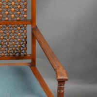 Dr. C. Dresser Attributed, for the Art Furniture Alliance. A Moorish Style Walnut Armchair - Thumbnail 19