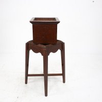 C. F. A. Voysey Attributed, a Small Arts & Crafts Oak Plant Stand - Thumbnail 9