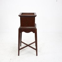C. F. A. Voysey Attributed, a Small Arts & Crafts Oak Plant Stand - Thumbnail 2