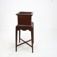 C. F. A. Voysey Attributed, a Small Arts & Crafts Oak Plant Stand - Thumbnail 3