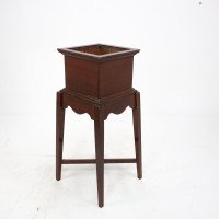 C. F. A. Voysey Attributed, a Small Arts & Crafts Oak Plant Stand - Thumbnail 4