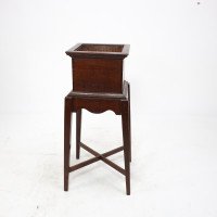 C. F. A. Voysey Attributed, a Small Arts & Crafts Oak Plant Stand - Thumbnail 5