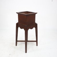 C. F. A. Voysey Attributed, a Small Arts & Crafts Oak Plant Stand - Thumbnail 6