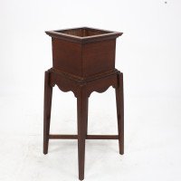 C. F. A. Voysey Attributed, a Small Arts & Crafts Oak Plant Stand - Thumbnail 7