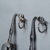 A Set of Arts & Crafts Cotswold School Polished Steel Hand Wrought Fire Utensils - Thumbnail 17