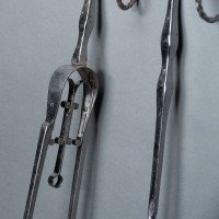 A Set of Arts & Crafts Cotswold School Polished Steel Hand Wrought Fire Utensils - Thumbnail 18
