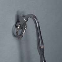 A Set of Arts & Crafts Cotswold School Polished Steel Hand Wrought Fire Utensils - Thumbnail 22