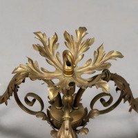 Arts & Crafts Three-branch Brass Ceiling Light - Thumbnail 19