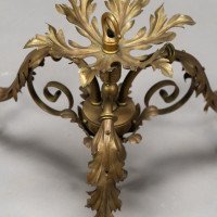 Arts & Crafts Three-branch Brass Ceiling Light - Thumbnail 20