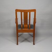 C. R. Ashbee for the Guild of Handicraft. A Rare Arts & Crafts Oak Armchair - Thumbnail 6