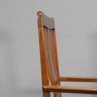 C. R. Ashbee for the Guild of Handicraft. A Rare Arts & Crafts Oak Armchair - Thumbnail 9