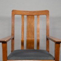 C. R. Ashbee for the Guild of Handicraft. Rare Arts & Crafts Oak Armchair - Thumbnail 10