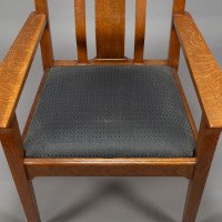 C. R. Ashbee for the Guild of Handicraft. A Rare Arts & Crafts Oak Armchair - Thumbnail 18