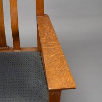 C. R. Ashbee for the Guild of Handicraft. Rare Arts & Crafts Oak Armchair - Thumbnail 17