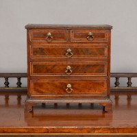 A Fine Georgian Mahogany Miniature Chest of Drawers c.1810