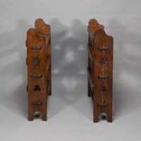 Liberty & Co., a Pair of 'the Radley Portable Bookcase', Solid Oak with Trefoil Details - Thumbnail 6