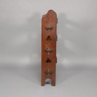 Liberty & Co., a Pair of 'the Radley Portable Bookcase', Solid Oak with Trefoil Details - Thumbnail 30