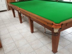 C. F. A. Voysey. Rare Arts & Crafts 12' X 6' Full Size Oak Snooker Table - Thumbnail 3