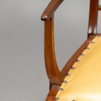 E. W. Godwin, attributed. An Anglo-Japanese Walnut Spindle Back Armchair - Thumbnail 15