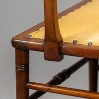E. W. Godwin, attributed. An Anglo-Japanese Walnut Spindle Back Armchair - Thumbnail 20