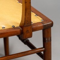 E. W. Godwin, attributed. An Anglo-Japanese Walnut Spindle Back Armchair - Thumbnail 21