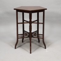 E. W. Godwin, Anglo-Japanese Five-Leg and Radiating Stretcher Walnut Side Table - Thumbnail 5