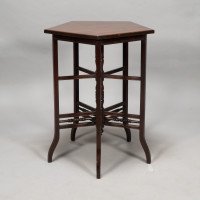 E. W. Godwin, Anglo-Japanese Five-Leg and Radiating Stretcher Walnut Side Table - Thumbnail 7
