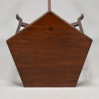 E. W. Godwin, Anglo-Japanese Five-Leg and Radiating Stretcher Walnut Side Table - Thumbnail 9