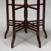 E. W. Godwin, Anglo-Japanese Five-Leg and Radiating Stretcher Walnut Side Table - Thumbnail 12