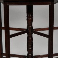 E. W. Godwin, Anglo-Japanese Five-Leg and Radiating Stretcher Walnut Side Table - Thumbnail 11