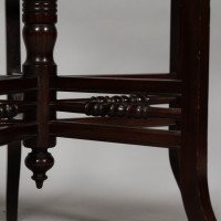 E. W. Godwin, Anglo-Japanese Five-Leg and Radiating Stretcher Walnut Side Table - Thumbnail 16