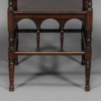 H. W. Batley Made by Collinson & Lock Attributed, Aesthetic Movement Rosewood Octagonal Side Table - Thumbnail 13