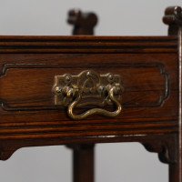 Thomas Jeckyll Attributed, Made by William Walker & Sons. Rare Anglo-Japanese Octagonal Walnut Partner Desk - Thumbnail 32