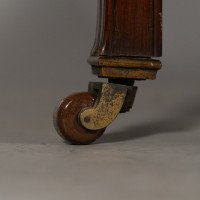 Thomas Jeckyll, attributed. Made by William Walker & Sons. A Rare Anglo-Japanese Octagonal Walnut Partner Desk - Thumbnail 38