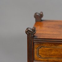 Thomas Jeckyll, attributed. Made by William Walker & Sons. A Rare Anglo-Japanese Octagonal Walnut Partner Desk - Thumbnail 37