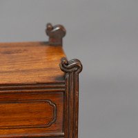 Thomas Jeckyll Attributed, Made by William Walker & Sons. Rare Anglo-Japanese Octagonal Walnut Partner Desk - Thumbnail 34
