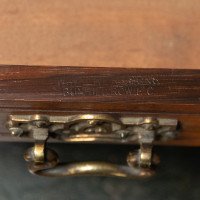 Thomas Jeckyll, attributed. Made by William Walker & Sons. A Rare Anglo-Japanese Octagonal Walnut Partner Desk - Thumbnail 45