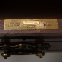 Thomas Jeckyll, attributed. Made by William Walker & Sons. A Rare Anglo-Japanese Octagonal Walnut Partner Desk - Thumbnail 46