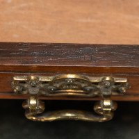 Thomas Jeckyll, attributed. Made by William Walker & Sons. A Rare Anglo-Japanese Octagonal Walnut Partner Desk - Thumbnail 47