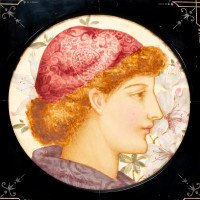 J. P. Hewitt. Aesthetic Movement Circular Plaque - Thumbnail 6