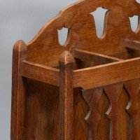Shapland & Petter of Barnstaple. Arts & Crafts Oak Umbrella Stand - Thumbnail 9