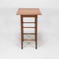 E. W. Godwin Attributed, Anglo-Japanese Quarter Sawn Oak Side Table - Thumbnail 6