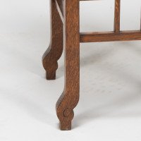 E. W. Godwin Attributed, Anglo-Japanese Quarter Sawn Oak Side Table - Thumbnail 16