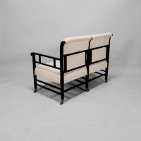 E. W. Godwin Attributed, Anglo-Japanese Ebonised Duet or Conversation Settee - Thumbnail 5