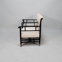 E. W. Godwin Attributed, Anglo-Japanese Ebonised Duet or Conversation Settee - Thumbnail 4