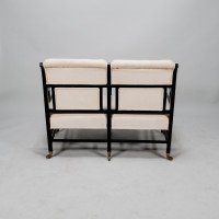E. W. Godwin Attributed, Anglo-Japanese Ebonised Duet or Conversation Settee - Thumbnail 6