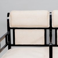 E. W. Godwin Attributed, Anglo-Japanese Ebonised Duet or Conversation Settee - Thumbnail 11