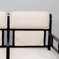 E. W. Godwin, attributed. An Anglo-Japanese Ebonized Duet or Conversation Settee - Thumbnail 10