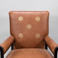 E. W. Godwin Design. Attributed. Anglo-Japanese Armchair with Slightly Curved Pagoda Shaped Arms & Fine Lattice Detailing - Thumbnail 9