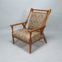Dr. C. Dresser Manufactured for the Art Furniture Alliance. Rare & Important Aesthetic Movement Armchair - Thumbnail 3